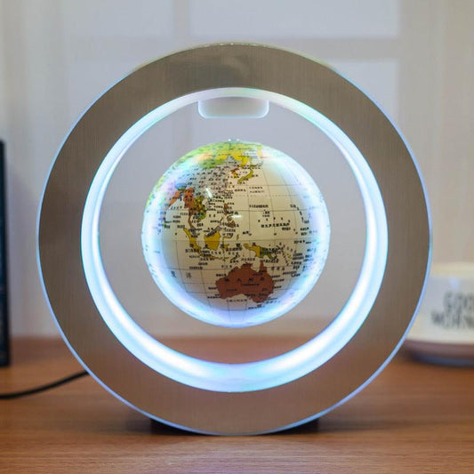 Round LED World Map Floating Globe Magnetic Light Anti Gravity - Avaz Store