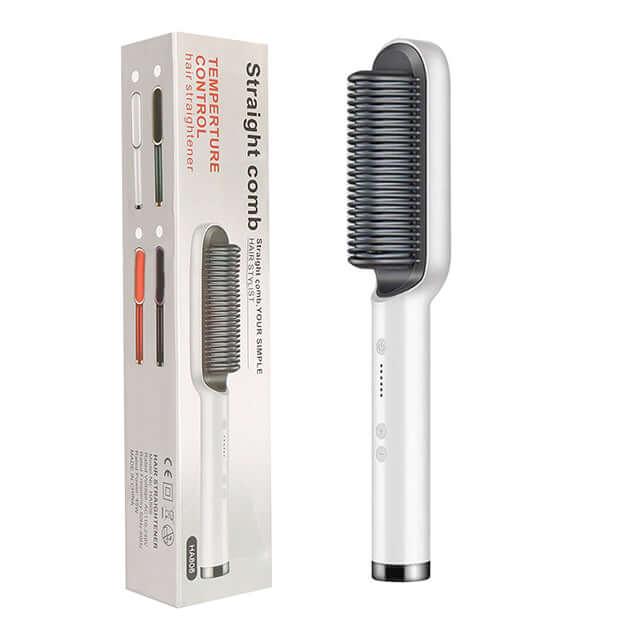 2 In 1 Hair Straightener Hot Comb Hair Brush - Avaz Store