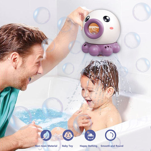 Octopus Fountain Bath Toy Water Jet Rotating Shower Bathroom - Avaz Store